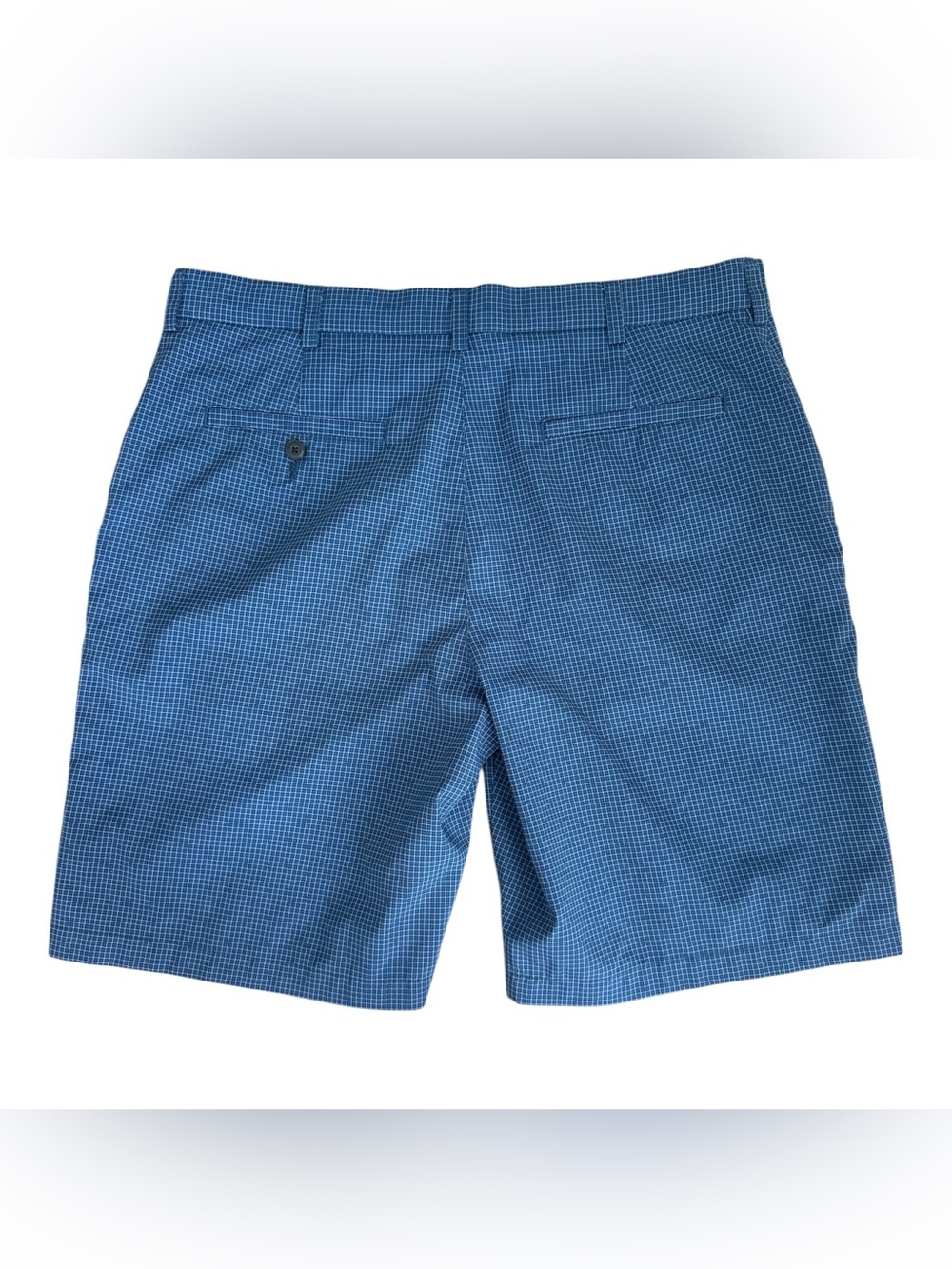 Grand Slam Men's Blue Performance Checkered Golf Shorts - Picture 3 of 3